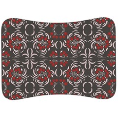 Floral Folk Damask Pattern Fantasy Flowers Floral Geometric Fantasy Velour Seat Head Rest Cushion by Eskimos