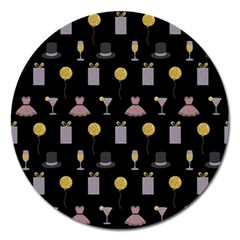 Shiny New Year Things Magnet 5  (round) by SychEva