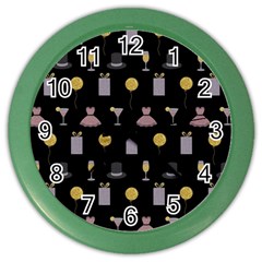 Shiny New Year Things Color Wall Clock by SychEva