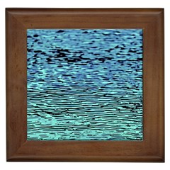 Blue Waves Flow Series 3 Framed Tile by DimitriosArt