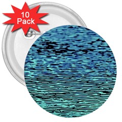 Blue Waves Flow Series 3 3  Buttons (10 Pack)  by DimitriosArt