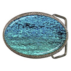 Blue Waves Flow Series 3 Belt Buckles by DimitriosArt