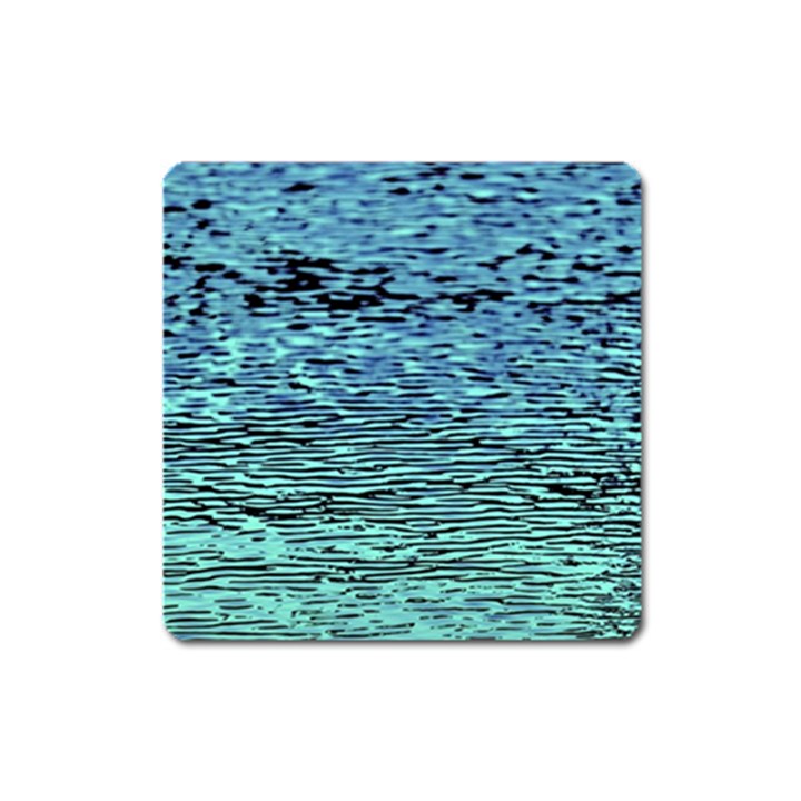 Blue Waves Flow Series 3 Square Magnet