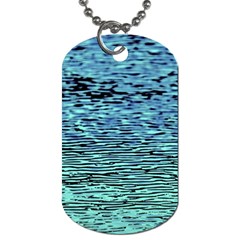 Blue Waves Flow Series 3 Dog Tag (two Sides) by DimitriosArt