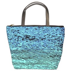 Blue Waves Flow Series 3 Bucket Bag by DimitriosArt