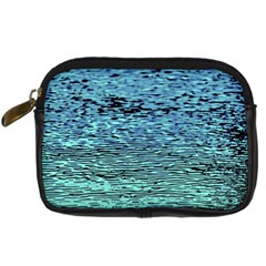 Blue Waves Flow Series 3 Digital Camera Leather Case by DimitriosArt