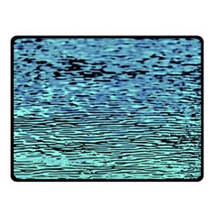 Blue Waves Flow Series 3 Fleece Blanket (small) by DimitriosArt