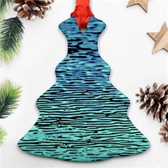 Blue Waves Flow Series 3 Ornament (christmas Tree)  by DimitriosArt