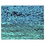 Blue Waves Flow Series 3 Double Sided Flano Blanket (Medium)  60 x50  Blanket Front