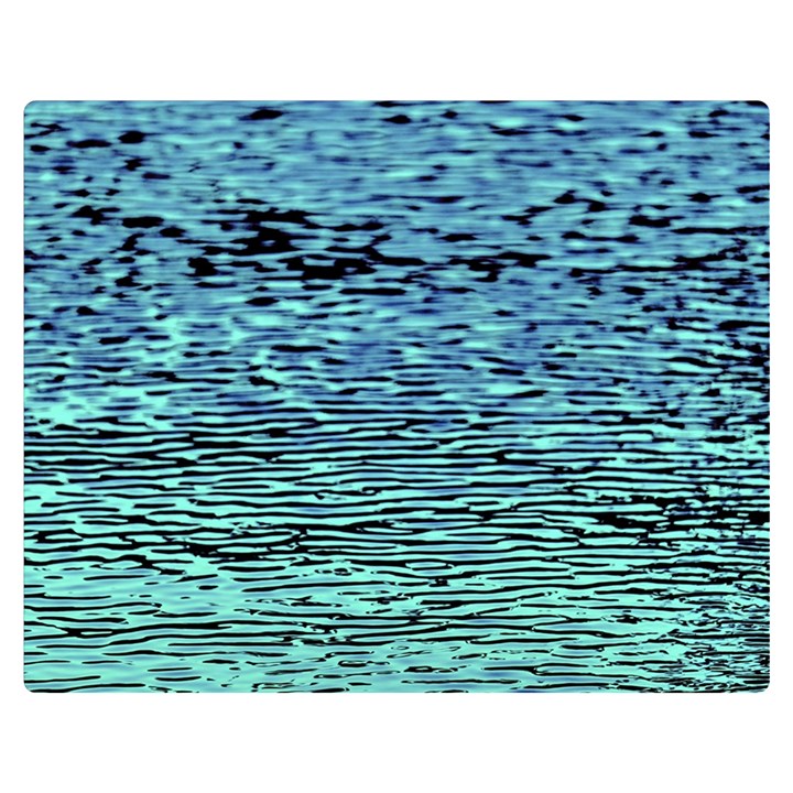 Blue Waves Flow Series 3 Double Sided Flano Blanket (Medium) 