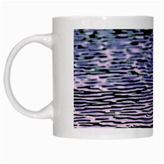 Silver Waves Flow Series 2 White Mugs by DimitriosArt