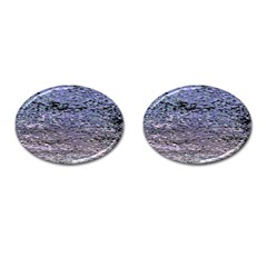 Silver Waves Flow Series 2 Cufflinks (oval) by DimitriosArt