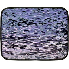 Silver Waves Flow Series 2 Fleece Blanket (mini) by DimitriosArt