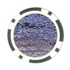 Silver Waves Flow Series 2 Poker Chip Card Guard (10 Pack) by DimitriosArt