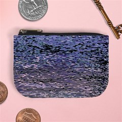 Silver Waves Flow Series 2 Mini Coin Purse by DimitriosArt