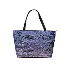 Silver Waves Flow Series 2 Classic Shoulder Handbag by DimitriosArt