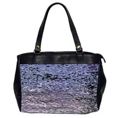 Silver Waves Flow Series 2 Oversize Office Handbag (2 Sides) by DimitriosArt