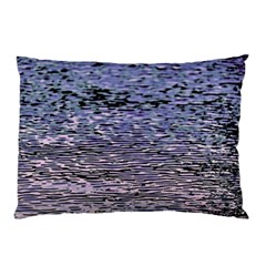 Silver Waves Flow Series 2 Pillow Case (two Sides) by DimitriosArt