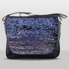 Silver Waves Flow Series 2 Messenger Bag by DimitriosArt