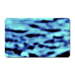 Blue Waves Flow Series 4 Magnet (rectangular) by DimitriosArt