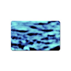 Blue Waves Flow Series 4 Magnet (name Card) by DimitriosArt