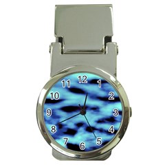 Blue Waves Flow Series 4 Money Clip Watches by DimitriosArt