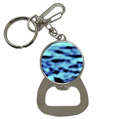 Blue Waves Flow Series 4 Bottle Opener Key Chain by DimitriosArt