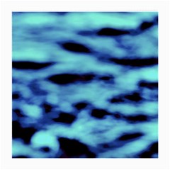 Blue Waves Flow Series 4 Medium Glasses Cloth by DimitriosArt