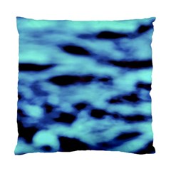 Blue Waves Flow Series 4 Standard Cushion Case (two Sides) by DimitriosArt