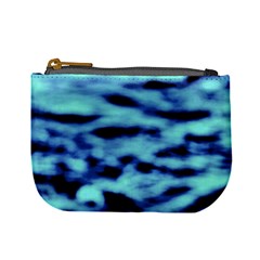 Blue Waves Flow Series 4 Mini Coin Purse by DimitriosArt