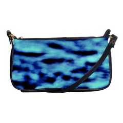 Blue Waves Flow Series 4 Shoulder Clutch Bag by DimitriosArt