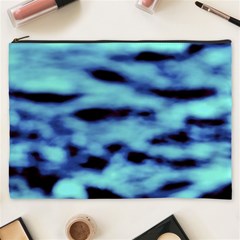 Blue Waves Flow Series 4 Cosmetic Bag (xxxl) by DimitriosArt