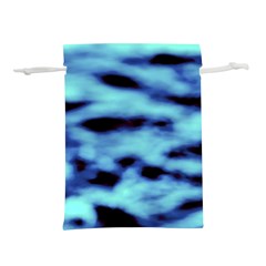 Blue Waves Flow Series 4 Lightweight Drawstring Pouch (l) by DimitriosArt