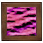 Pink  Waves Flow Series 2 Framed Tile Front