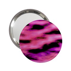 Pink  Waves Flow Series 2 2 25  Handbag Mirrors by DimitriosArt