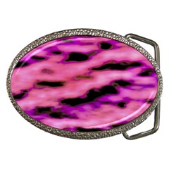 Pink  Waves Flow Series 2 Belt Buckles by DimitriosArt