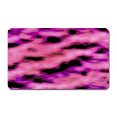 Pink  Waves Flow Series 2 Magnet (rectangular) by DimitriosArt