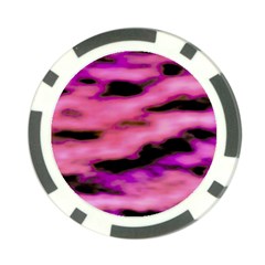 Pink  Waves Flow Series 2 Poker Chip Card Guard (10 Pack) by DimitriosArt