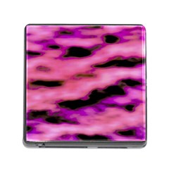 Pink  Waves Flow Series 2 Memory Card Reader (square 5 Slot) by DimitriosArt