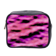 Pink  Waves Flow Series 2 Mini Toiletries Bag (two Sides) by DimitriosArt