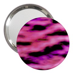 Pink  Waves Flow Series 2 3  Handbag Mirrors by DimitriosArt