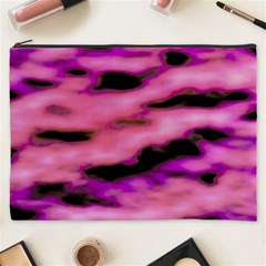 Pink  Waves Flow Series 2 Cosmetic Bag (xxxl) by DimitriosArt