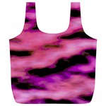 Pink  Waves Flow Series 2 Full Print Recycle Bag (XL) Front