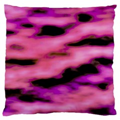 Pink  Waves Flow Series 2 Standard Flano Cushion Case (one Side) by DimitriosArt