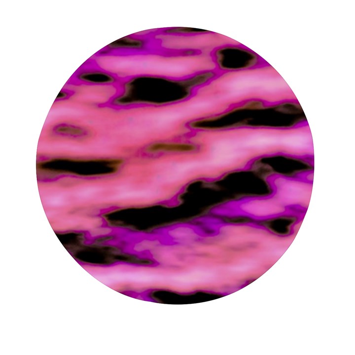 Pink  Waves Flow Series 2 Mini Round Pill Box