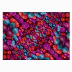 Colorful Spheres Motif Print Design Pattern Large Glasses Cloth (2 Sides)