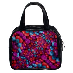 Colorful Spheres Motif Print Design Pattern Classic Handbag (Two Sides)