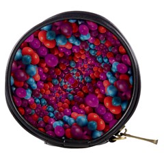 Colorful Spheres Motif Print Design Pattern Mini Makeup Bag