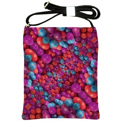 Colorful Spheres Motif Print Design Pattern Shoulder Sling Bag