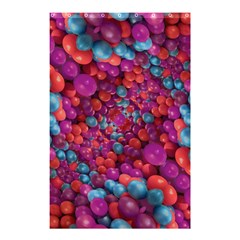 Colorful Spheres Motif Print Design Pattern Shower Curtain 48  x 72  (Small) 